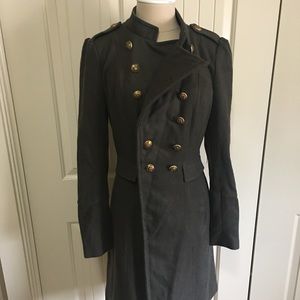 Bebe military style pea coat